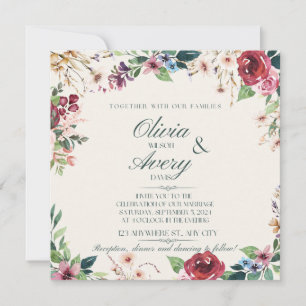 Floral Wedding Invitation