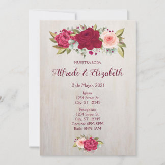 Floral Wedding Invitation
