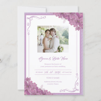 Floral Wedding Invitation