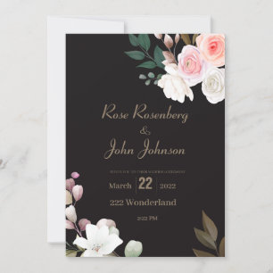 Floral Wedding Invitation