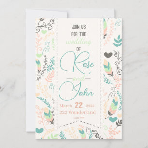 Floral Wedding Invitation