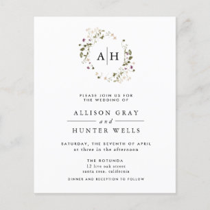 Floral Wedding Invitation