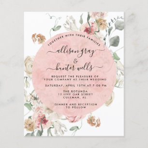 Floral Wedding Invitation   Annabeth