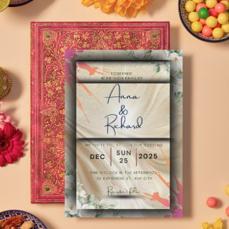 Floral Wedding Invitation Card