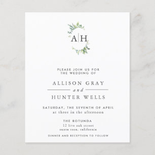 Floral Wedding Invitation Flyer