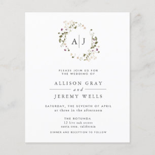 Floral Wedding Invitation Flyer