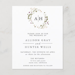 Floral Wedding Invitation Flyer
