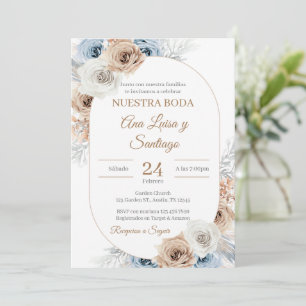 Floral Wedding Invitation Spa wedding invitation