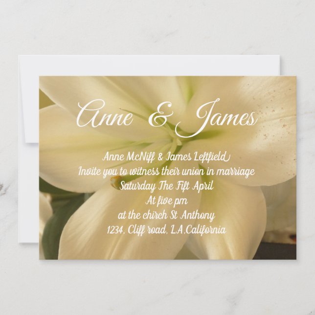 Floral Wedding Invitations (Front)