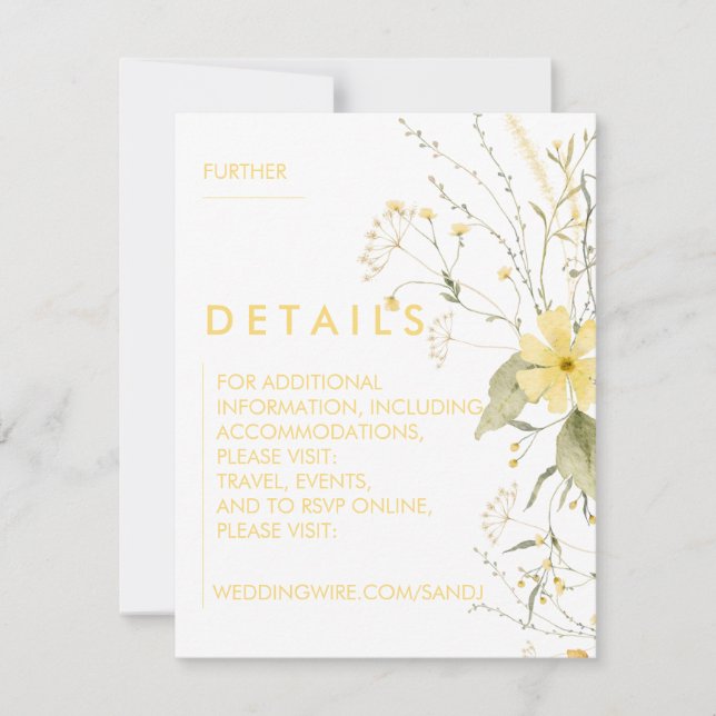 Floral Wedding Invitations (Front)