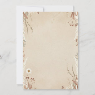 Floral Wedding Invitations Boho Is Natural