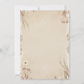 Floral Wedding Invitations Boho Is Natural