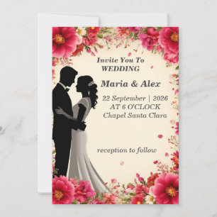 ✨ Floral Wedding Invite For Anniversary Party ✨