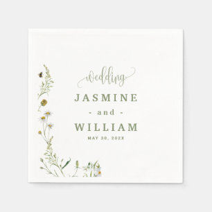 Floral Wedding Napkin