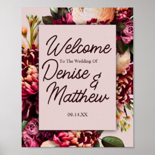 Floral Wedding  Poster