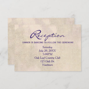Floral Wedding Reception Invite