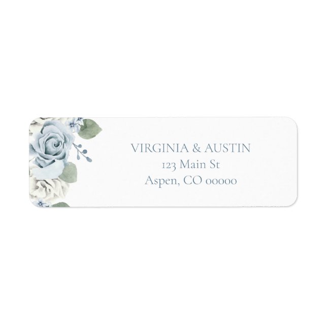 Floral Wedding Return Address (Front)