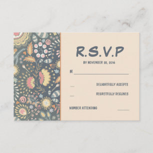 Floral Wedding RSVP Cards