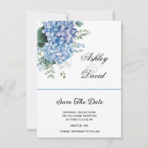 Floral Wedding Save The Date Invitation