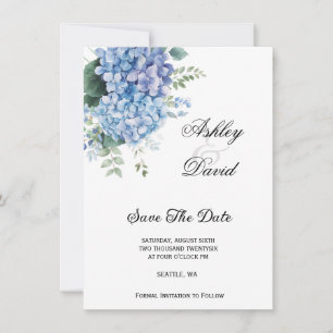 Floral Wedding Save The Date Invitation