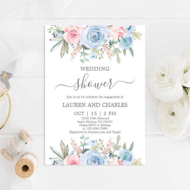 Floral Wedding Shower Invitation (Creator Uploaded)