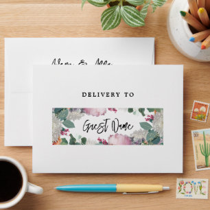 Floral Wedding Theme Envelope