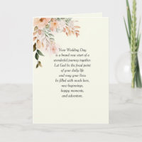 Floral Wedding with Religious Text