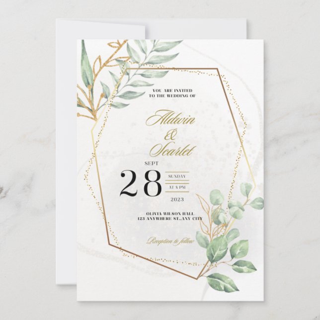 Floral Weddings Invitations & Stationery (Front)