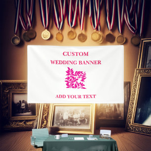 Floral Welcome Home Farewell Banner   Custom Party