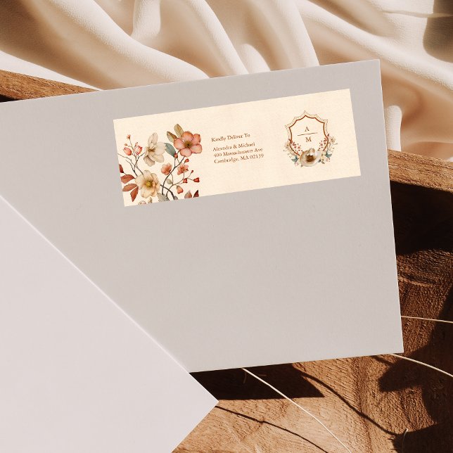 Floral Western Crest Monogram Wedding  (Creator Uploaded)