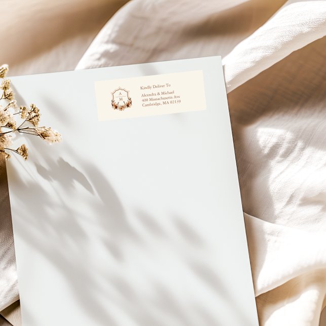 Floral Western Crest Monogram Wedding  (Creator Uploaded)