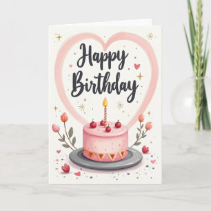 Floral Whimsy Birthday Card