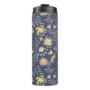 Floral Whirlwind Thermal Tumbler