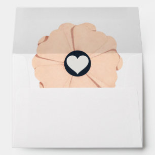 Floral White Colour Wedding Envelope