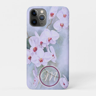 Floral White Orchids Ruby Throated Watercolor Case-Mate iPhone Case