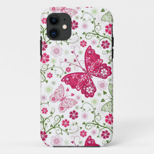 Floral White Pattern iPhone 11 Case