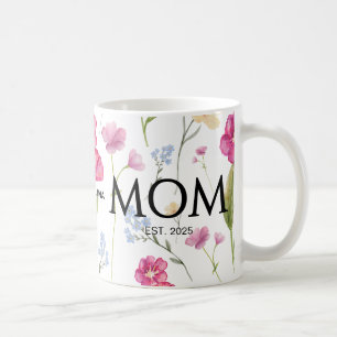 Floral Wildflower New Mum Gift Mum Established  Coffee Mug