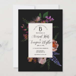 Floral Wildflower Watercolor Wedding Invitation