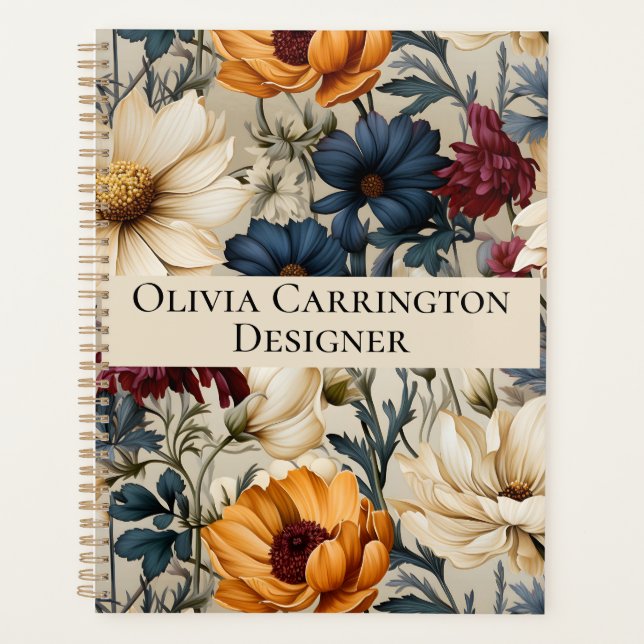 Floral Wildflowers Personalised Planner (Front)