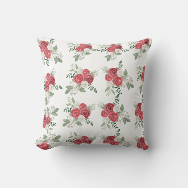 Floral Winter Pillow (Front)