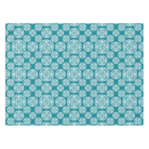 Floral winter snowflake tablecloth