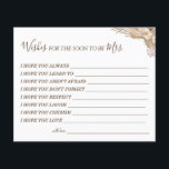 Floral Wishes for the Soon to be Mrs card<br><div class="desc">Add your own information and for further customisation,  click the link "click to customise further".
~ Check collection for matching games,  invitation,  signs,  and more ~</div>