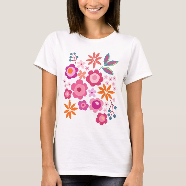 Floral Women’s T-shirt (Front)