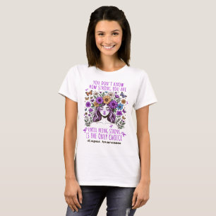 Floral Women Strong Lupus Support T-Shirt