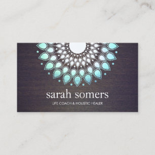 Floral Wood Wellness & Holistic Health Appointment Card