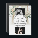 Floral Wooden Arch Greenery Roses Save the Date<br><div class="desc">Matching items available.</div>