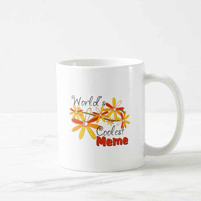Floral World's Coolest Meme Coffee Mug (Right)