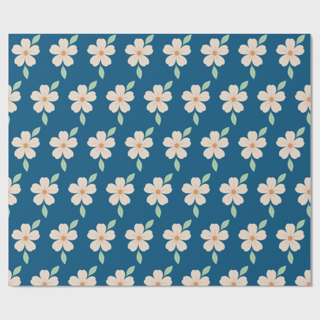 Floral  wrapping paper (Flat)