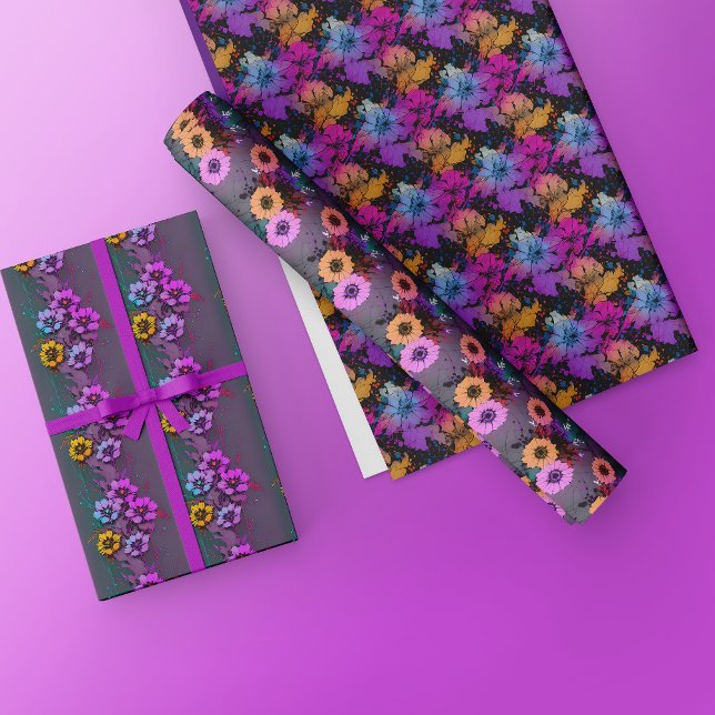 Floral Wrapping Paper - Beautiful Abstract Flowers (Creator Uploaded)