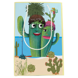 Floral Wrapping Paper Medium Gift Bag